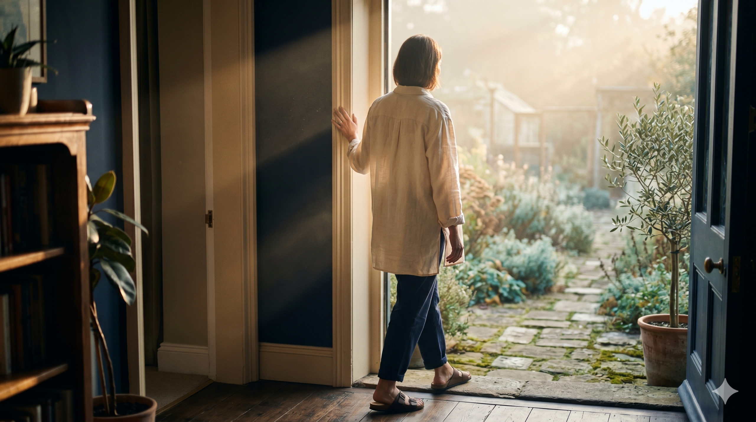 Editorial photograph of a person in soft morning light, symbolizing the calm clarity of recovery from treatment-resistant depression — clinician's guide from Exxceed Wellness, Hayward CA
