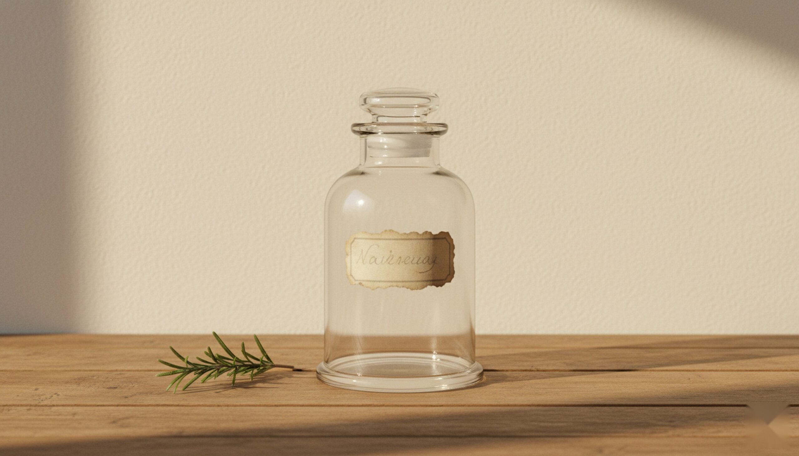 iTBS theta-burst TMS naming confusion in Hayward CA — single glass apothecary jar with handwritten label, representing decoding terminology