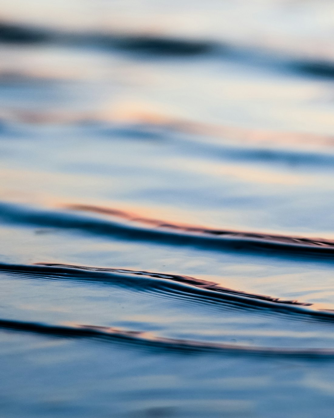 Soft-focus ocean water